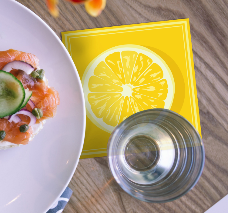 Untersetzer im zitrusfrucht-stil - TenStickers