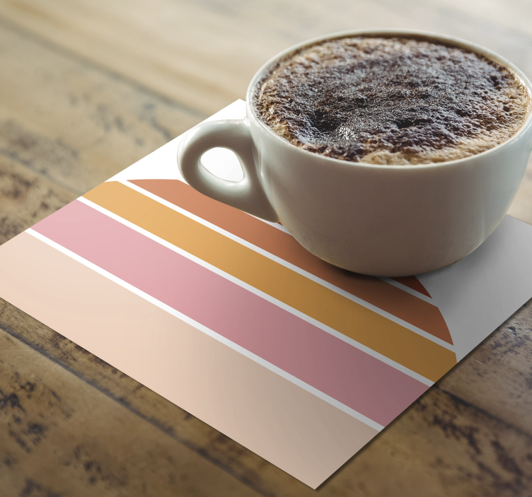 Untersetzer in geschichteten farben und formen - TenStickers