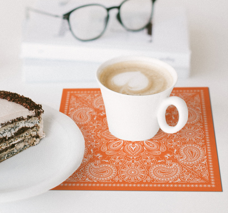 Untersetzer mit detailliertem paisleymuster - TenStickers