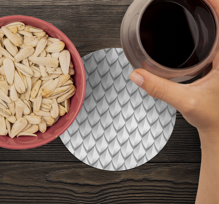 Untersetzer mit elegantem schuppenmuster - TenStickers