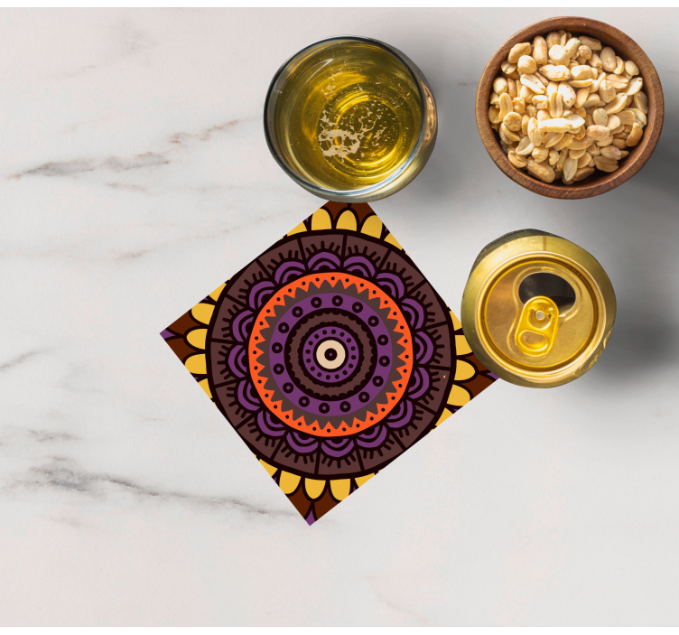 Untersetzer mit filigranem kreisdesign - TenStickers