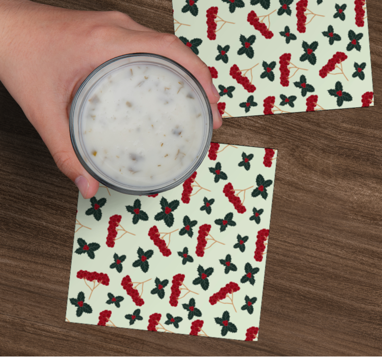 Untersetzer mit floralen motiven - TenStickers