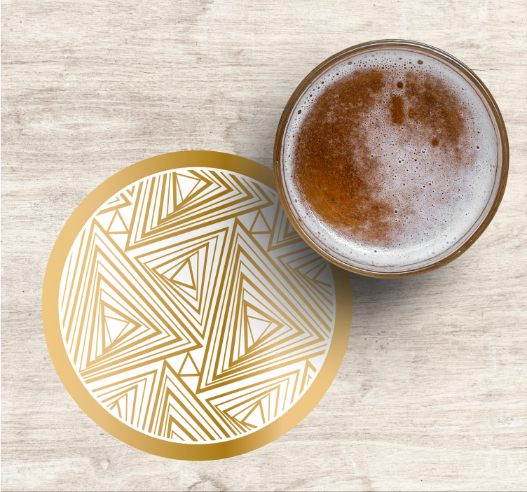 Untersetzer mit geometrischem dreiecks-muster - TenStickers