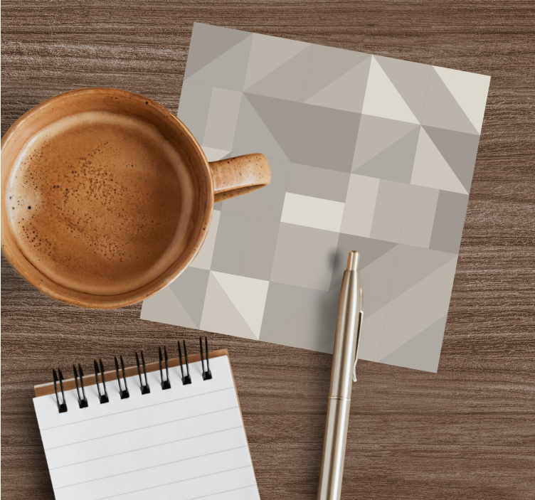 Untersetzer mit geometrischem dreiecksmuster - TenStickers