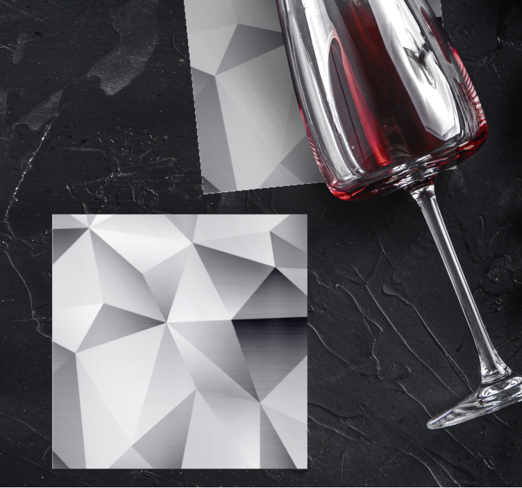 Untersetzer mit geometrischem metallic-muster - TenStickers