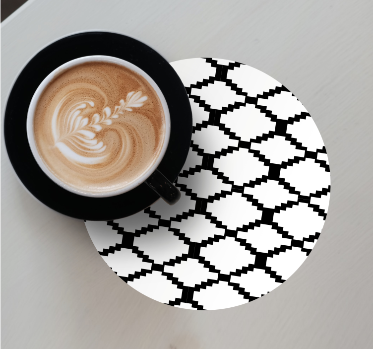 Untersetzer mit geometrischem musterüberlagerung - TenStickers