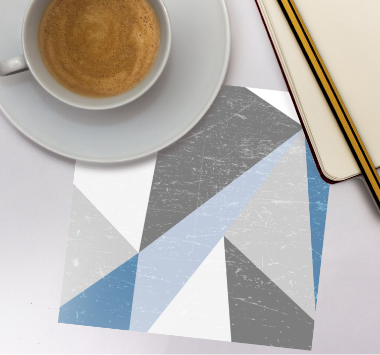 Untersetzer mit geometrischen winkelformen - TenStickers