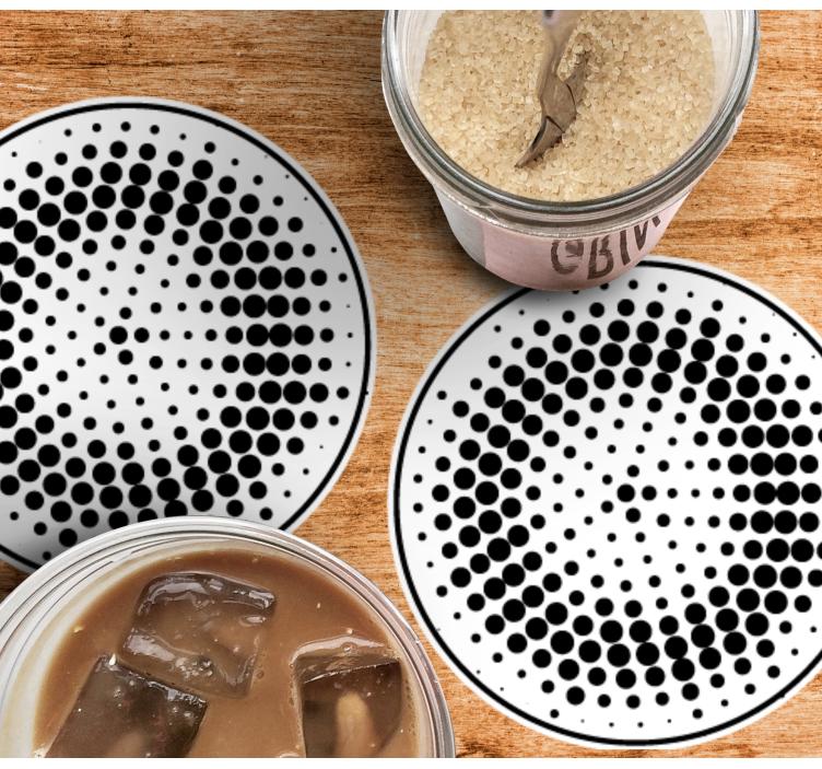 Untersetzer mit gepunktetem muster - TenStickers