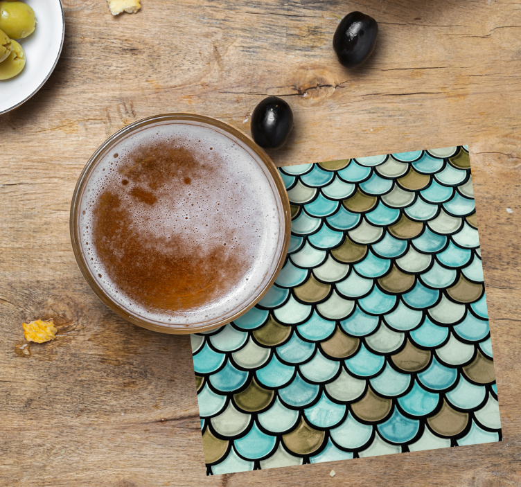 Untersetzer mit gewelltem schichteffekt - TenStickers