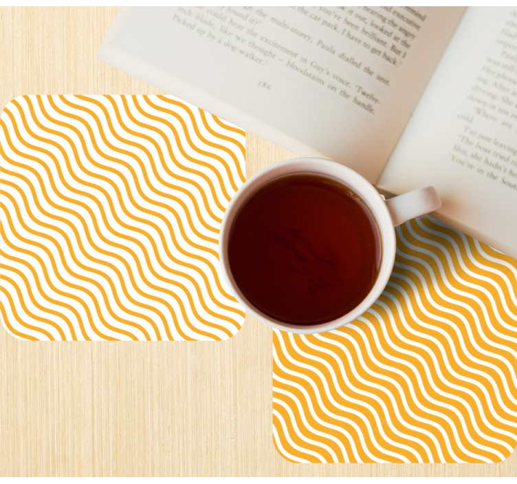 Untersetzer mit gewellter musteroberfläche - TenStickers