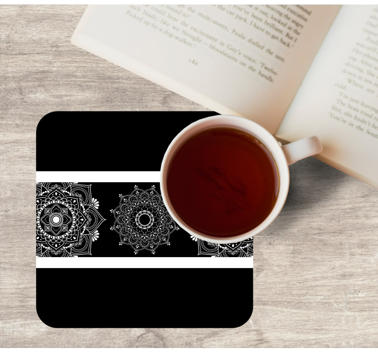 Untersetzer mit komplexem mandala-motiv - TenStickers