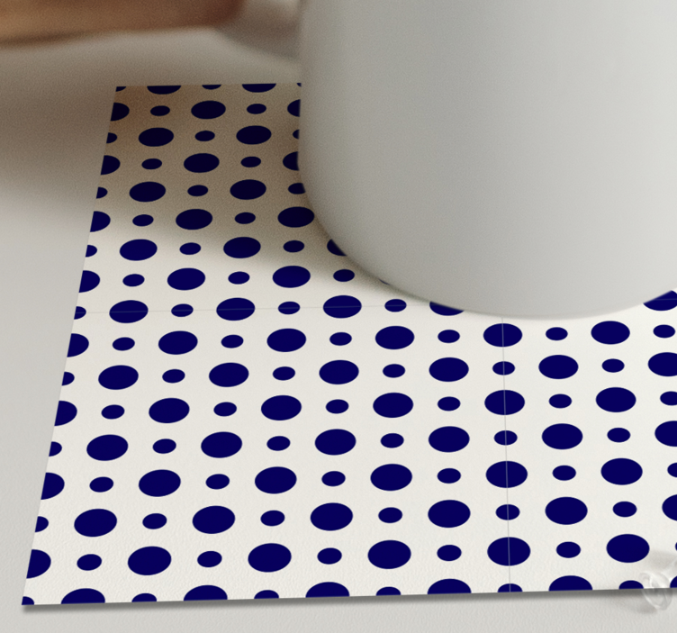 Untersetzer mit kräftigem punkte-muster - TenStickers