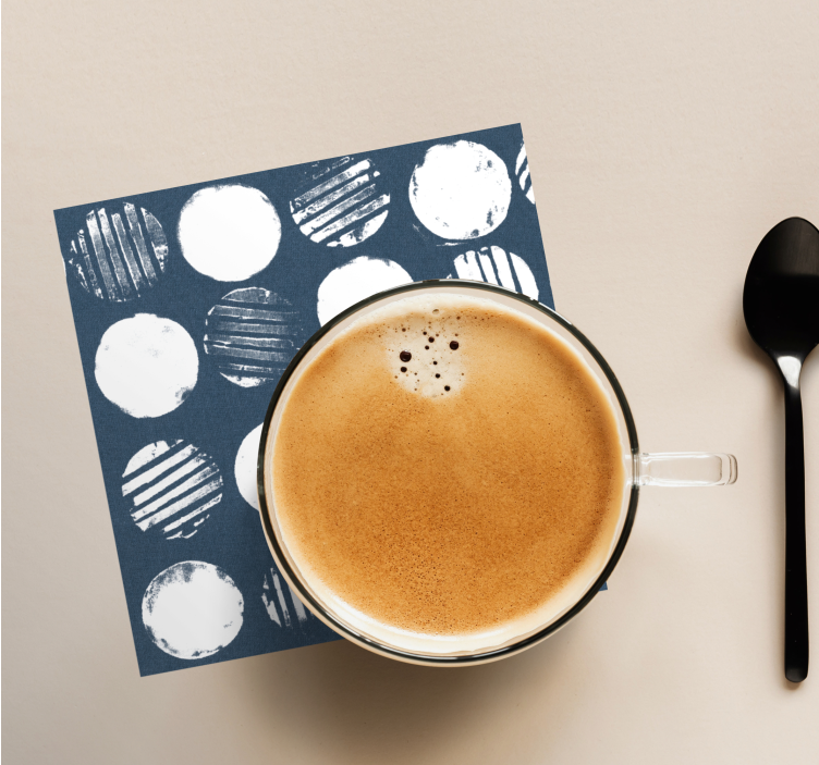 Untersetzer mit kreisförmigem mustertextur - TenStickers