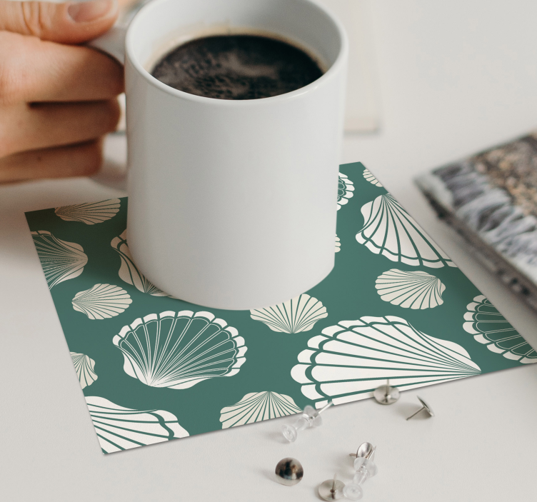 Untersetzer mit muschelmotiv - TenStickers