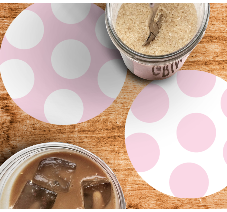 Untersetzer mit sanftem punktmuster - TenStickers