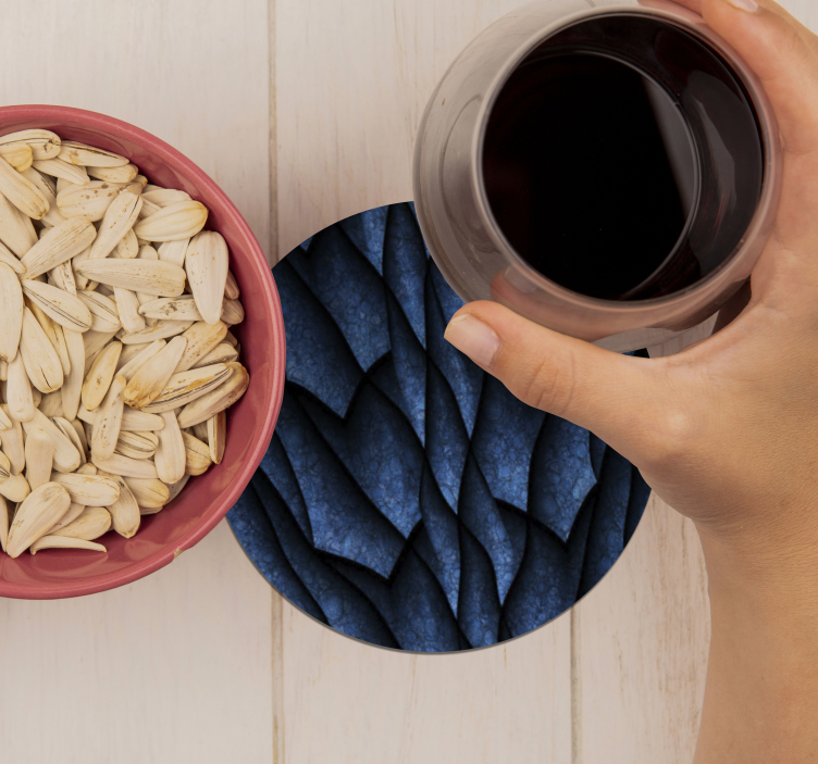 Untersetzer mit strukturiertem wellenmuster - TenStickers