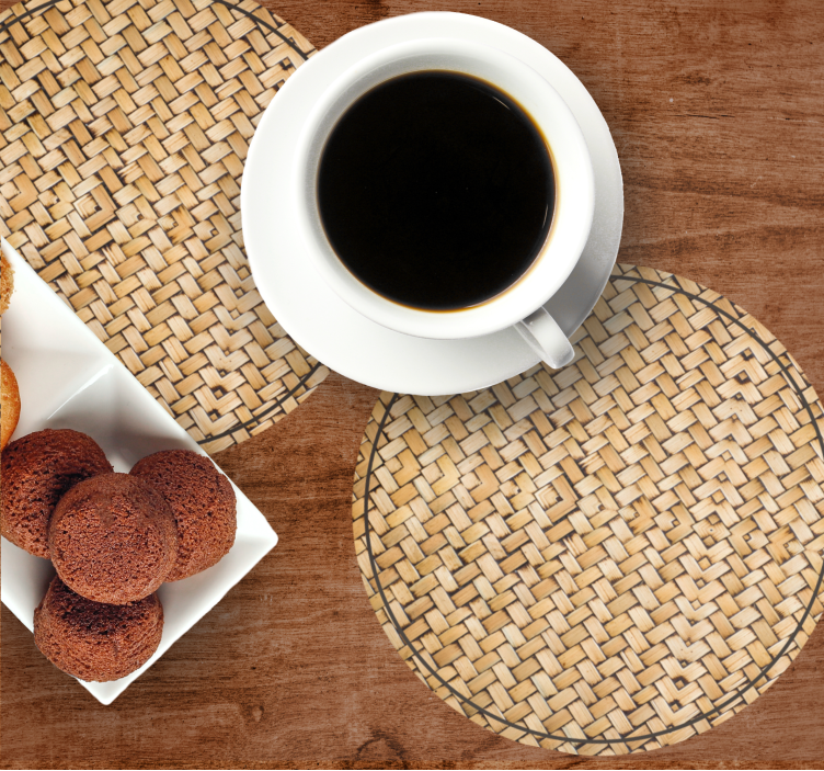 Untersetzer mit strukturierten runden elementen - TenStickers