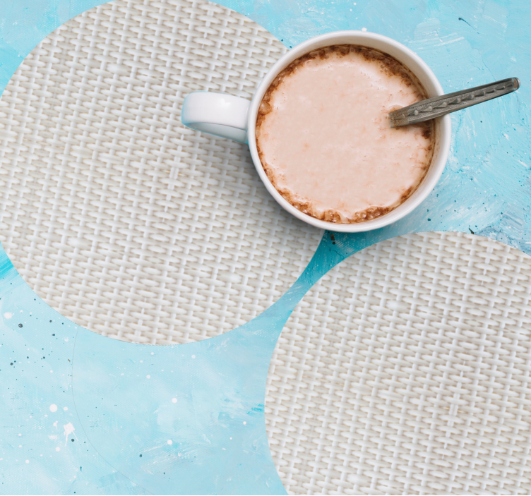 Untersetzer mit strukturierten runden oberflächen - TenStickers