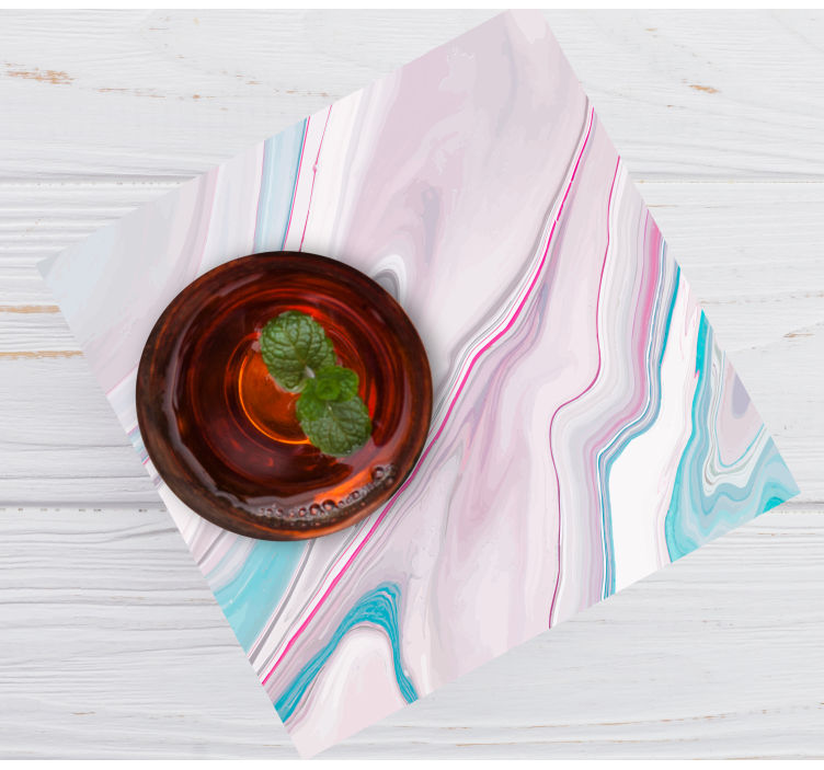 Untersetzer mit wirbelnden farbmuster - TenStickers