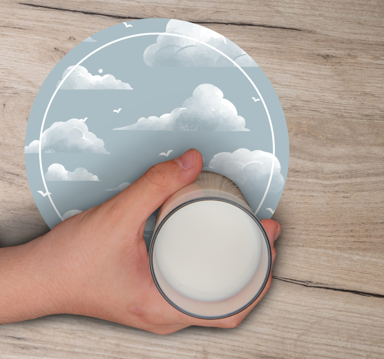 Untersetzer mit wolkigem himmel muster - TenStickers