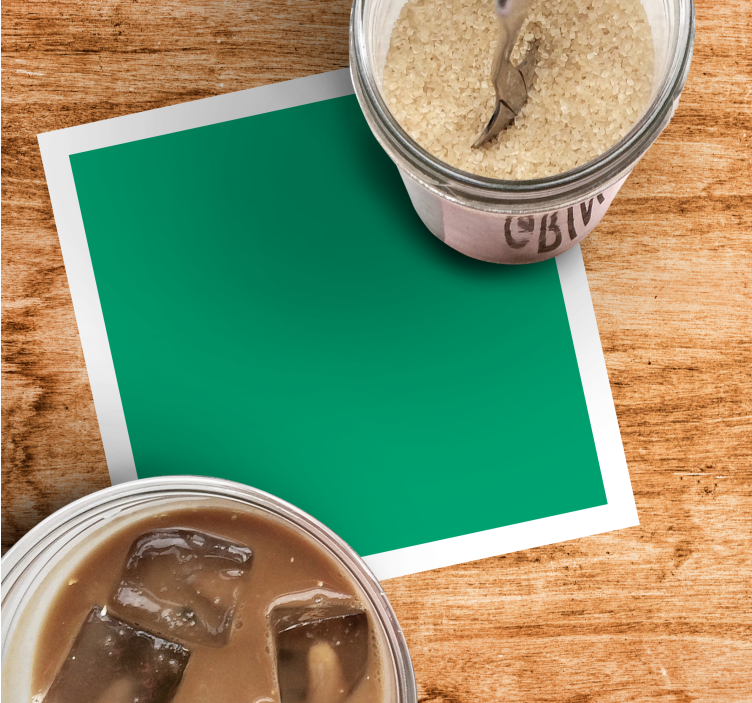 Untersetzer modern einfarbiger hintergrund - TenStickers