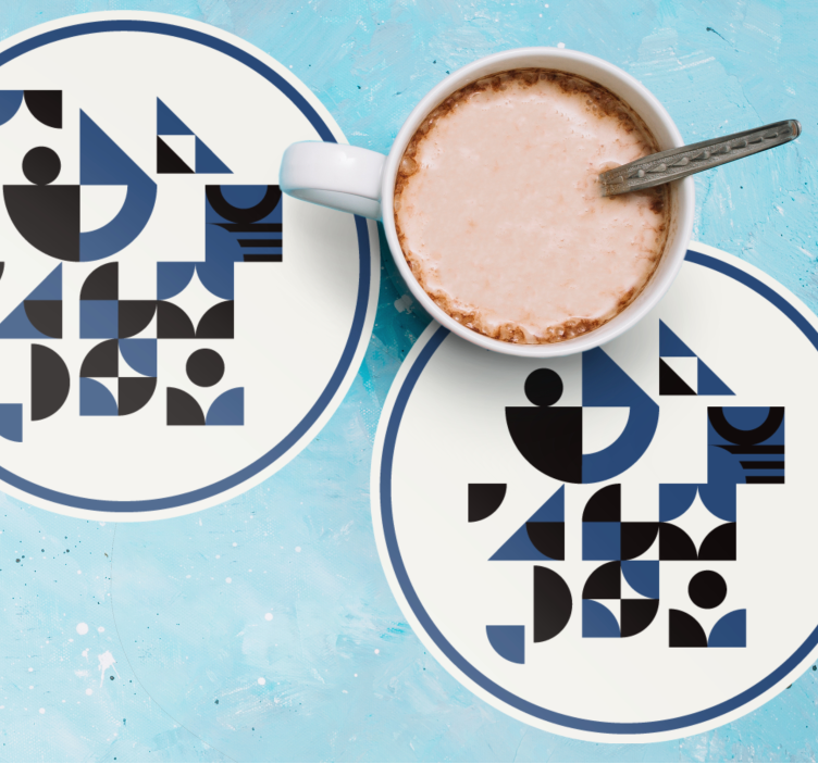 Untersetzer modern geometrische formen anordnung - TenStickers