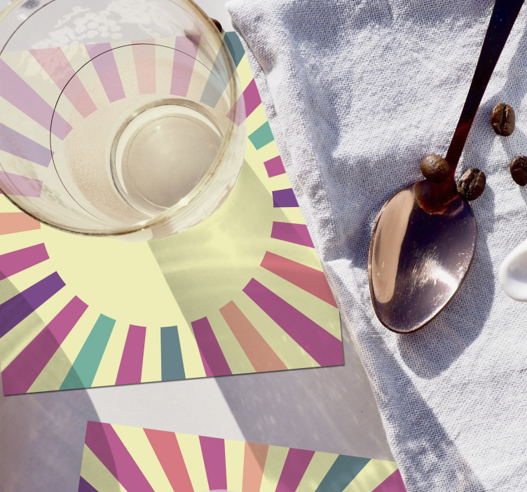 Untersetzer modern geometrisches runddesign - TenStickers