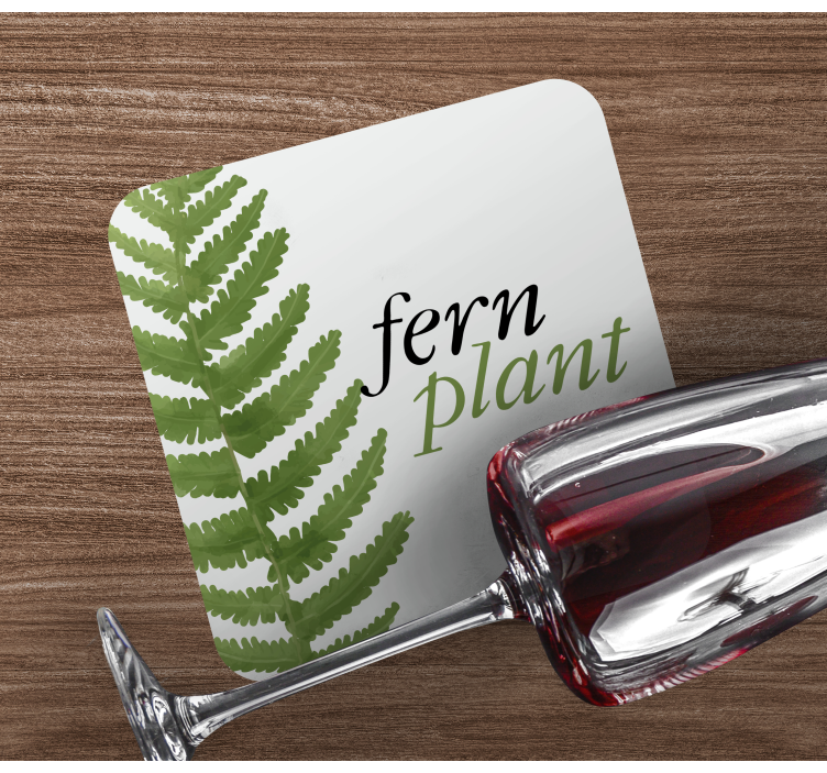 Untersetzer modern im farnblatt design - TenStickers