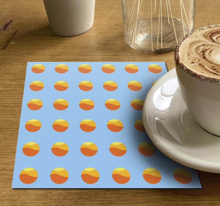 Untersetzer modern mit buntem kreisdesign - TenStickers