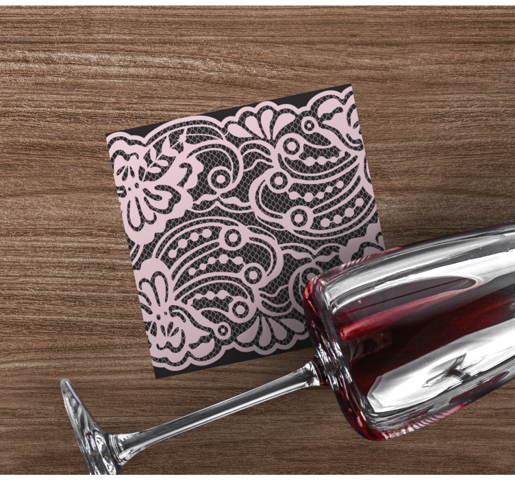 Untersetzer modern mit elegantem spitzenmuster - TenStickers