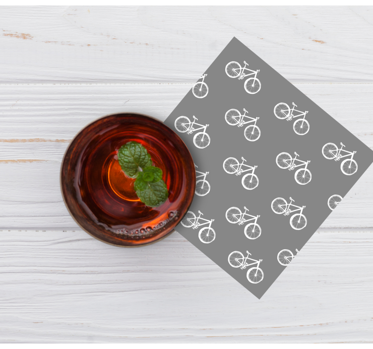 Untersetzer modern mit fahrradmotiv - TenStickers