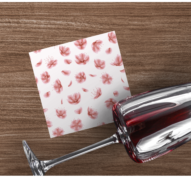 Untersetzer modern mit floralem blütenmuster - TenStickers