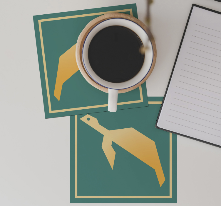 Untersetzer modern mit geometrischen tierformen - TenStickers