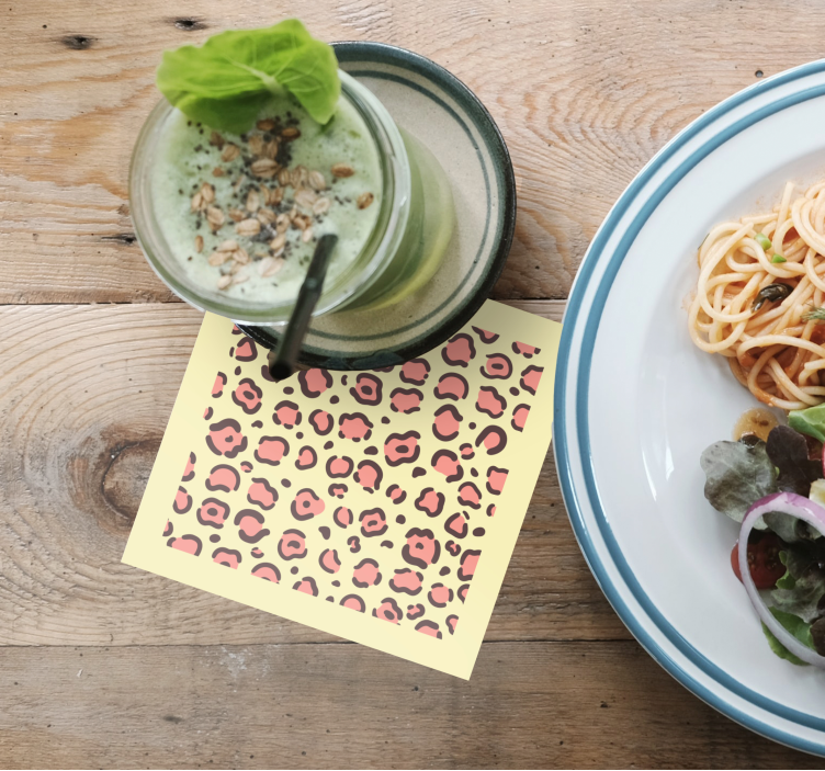 Untersetzer modern mit leopardenflecken-motiv - TenStickers