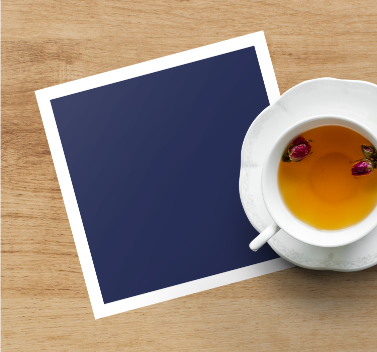 Untersetzer modern mit tiefblauem hintergrund - TenStickers