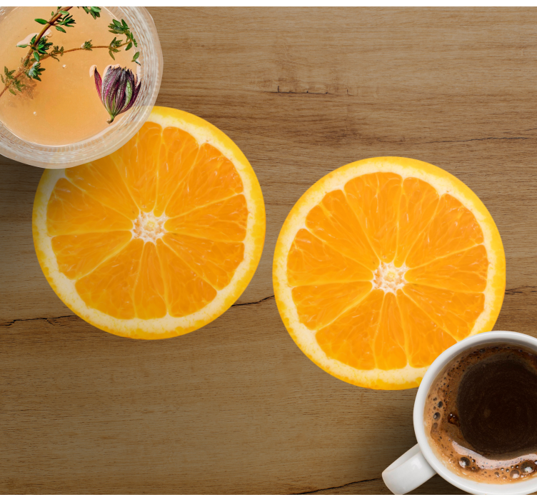 Untersetzer modern zitrusfrüchte scheiben arrangement - TenStickers
