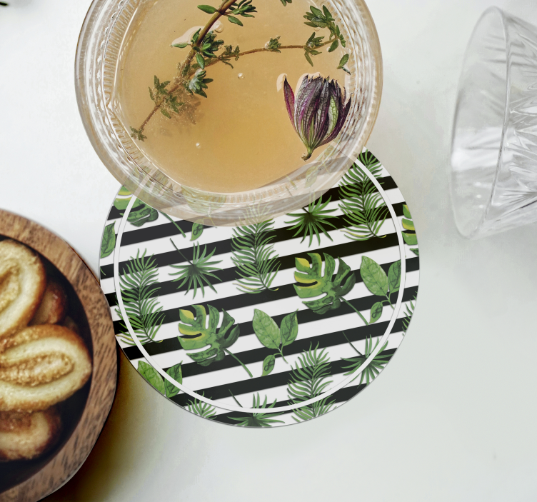 Untersetzer tropisches blatt design - TenStickers