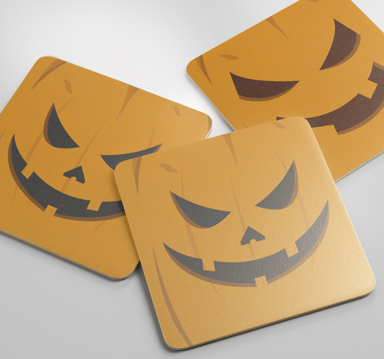 Verschiedene kürbisuntersetzer halloween - TenStickers