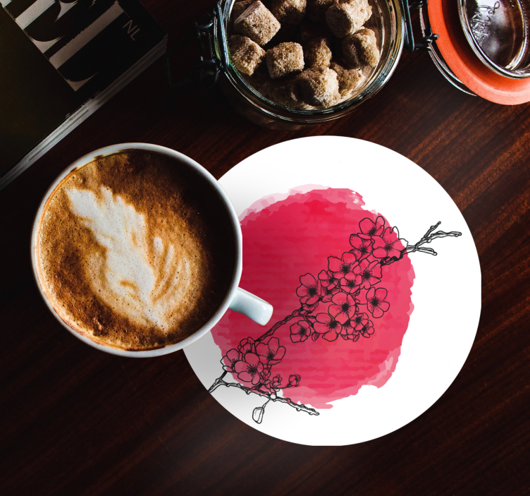 Untersetzer Vintage Japanische kirschblüten - TenStickers