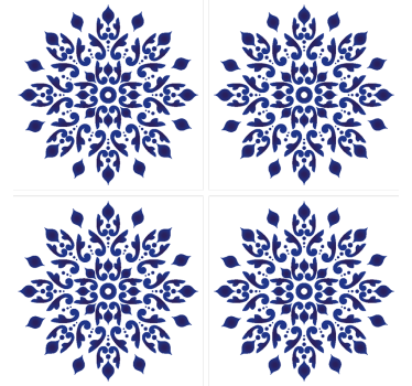 Blauer portugiesischer klassischer Fliesenuntersetzer - TenStickers
