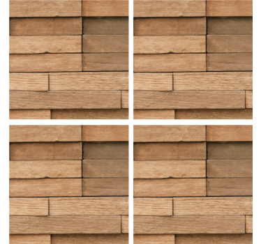 Untersetzer Muster Abstraktes holz - TenStickers