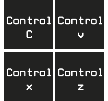 Untersetzer Freak Kontrolle c + Kontrolle v - TenStickers