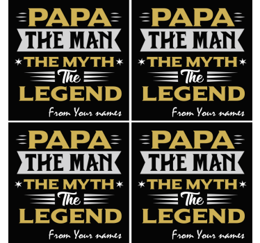 Bierdeckel sprüche papa mythos legende - TenStickers