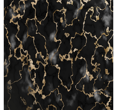 Untersetzer mit elegantem schwarz-gold-muster - TenStickers