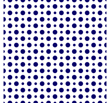 Untersetzer mit kräftigem punkte-muster - TenStickers