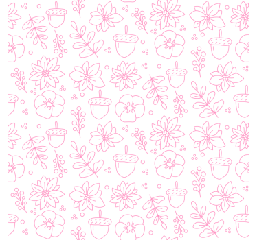 Untersetzer mit floralem linienmuster - TenStickers
