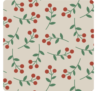Untersetzer mit beerenzweig-muster - TenStickers