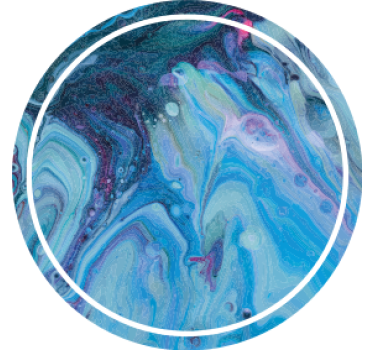 Untersetzer mit wirbelndem blauen muster - TenStickers