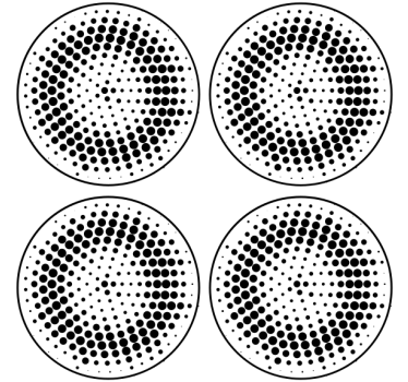 Untersetzer mit gepunktetem muster - TenStickers