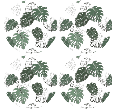 Untersetzer mit blattdruck-motiv - TenStickers